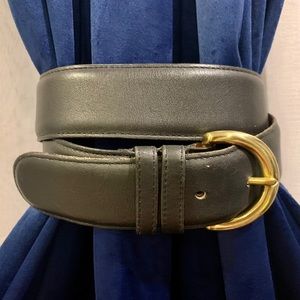 Vintage Coach Leather Belt NAVY M